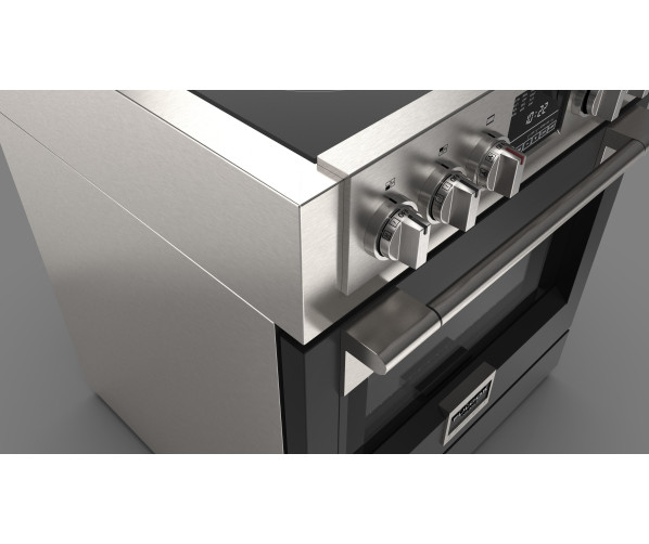 Fulgor Milano FSRC 3004 P MI ED 2F MBK fornuis inductie - zwart - 76,2 cm. breed