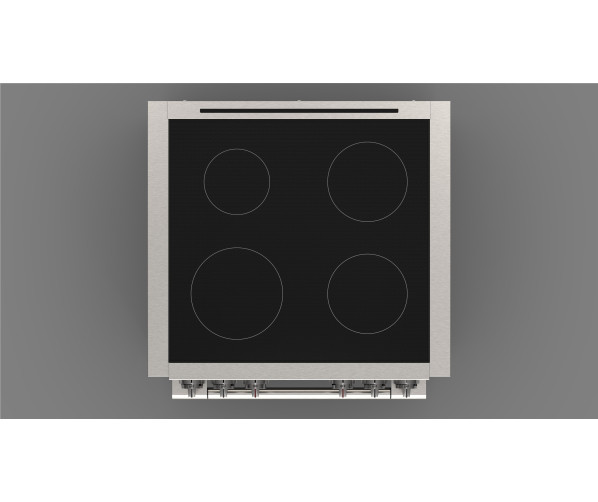 Fulgor Milano FSRC 3004 P MI ED 2F MBK fornuis inductie - zwart - 76,2 cm. breed