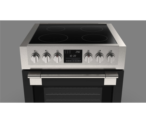 Fulgor Milano FSRC 3004 P MI ED 2F MBK fornuis inductie - zwart - 76,2 cm. breed