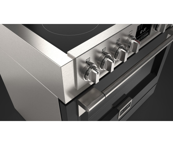 Fulgor Milano FSRC 3605 P MI ED 2F MBK inductie fornuis - zwart - 91,6 cm. breed