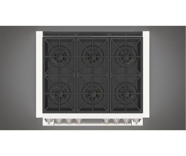 Fulgor Milano FSRC 3606 P MG ED 2F MBK gas fornuis - 91 cm. breed - zwart