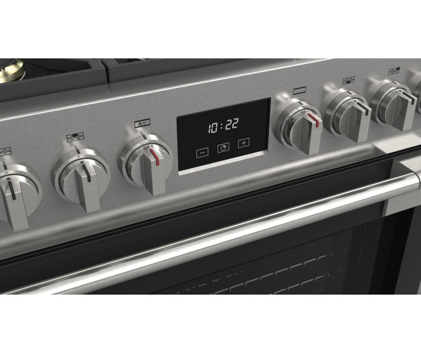 Fulgor Milano FSRC 3606 P MG ED 2F MBK gas fornuis - 91 cm. breed - zwart