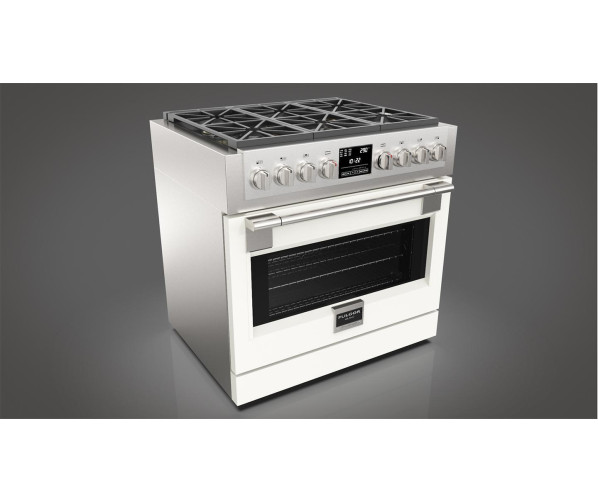 Fulgor Milano FSRC 3606 P MG ED 2F X gas fornuis - 91 cm. breed - rvs