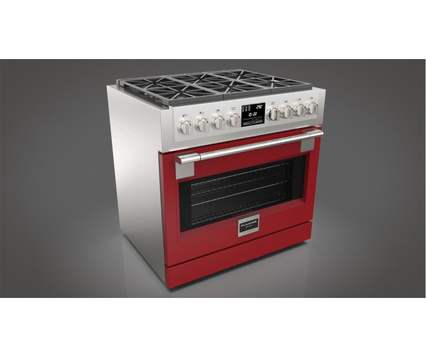 Fulgor Milano FSRC 3606 P MG ED 2F X gas fornuis - 91 cm. breed - rvs