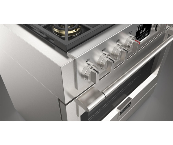 Fulgor Milano FSRC 3606 P MG ED 2F X gas fornuis - 91 cm. breed - rvs
