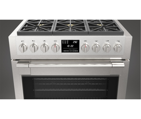 Fulgor Milano FSRC 3606 P MG ED 2F X gas fornuis - 91 cm. breed - rvs