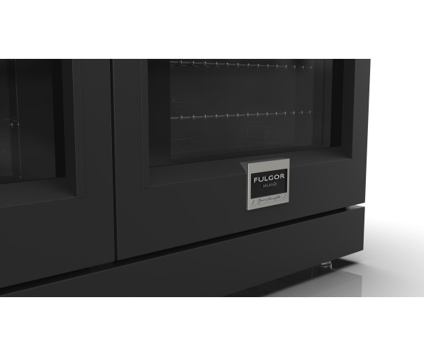 Fulgor Milano FSRC 4807 2P MK 2F MBK gas fornuis - 121,6 cm. breed - zwart
