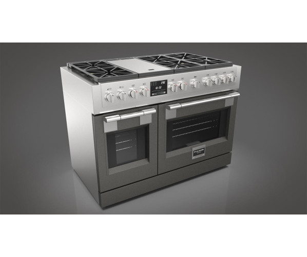 Fulgor Milano FSRC 4807 2P MK 2F X gas fornuis - 121,6 cm. breed - rvs
