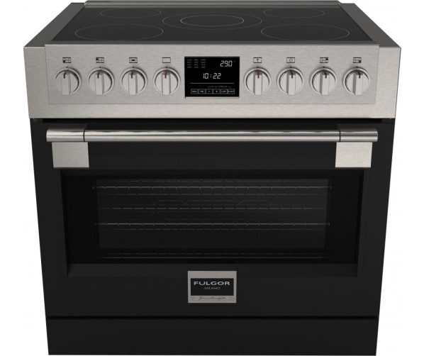 Fulgor Milano FSRC 9005 P MI MK 2F MBK inductie fornuis - zwart - 89,7 cm. breed