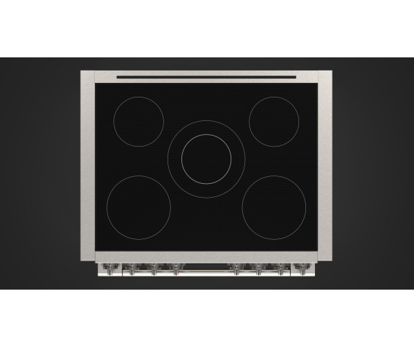 Fulgor Milano FSRC 9005 P MI MK 2F MBK inductie fornuis - zwart - 89,7 cm. breed