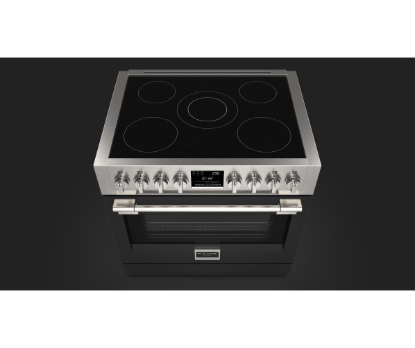 Fulgor Milano FSRC 9005 P MI MK 2F MBK inductie fornuis - zwart - 89,7 cm. breed