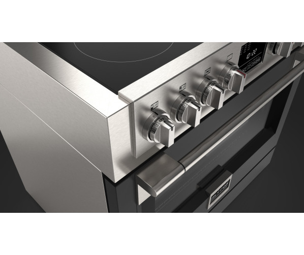 Fulgor Milano FSRC 9005 P MI MK 2F MBK inductie fornuis - zwart - 89,7 cm. breed