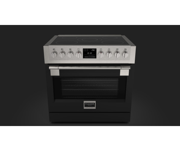 Fulgor Milano FSRC 9005 P MI MK 2F MBK inductie fornuis - zwart - 89,7 cm. breed