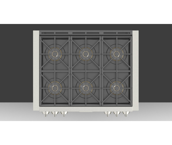 Fulgor Milano FSRT 3606 G X tussenbouw gas kookplaat