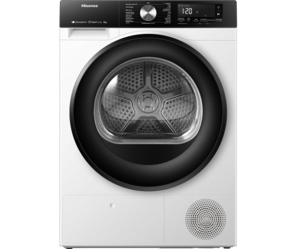 Hisense DH3S802BW2 warmtepomp droger met omkeerbare deur