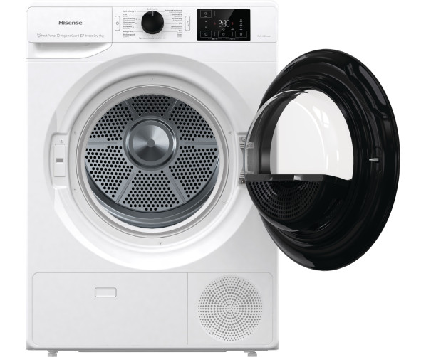 Hisense DHGE904 zuinige warmtepomp droger met 9 kg vulgewicht