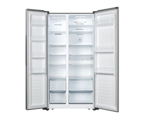 Hisense RS677N4AIF side-by-side koelkast - rvs-look - zonder ijsdispenser