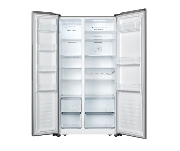 Hisense RS677N4AIF side-by-side koelkast - rvs-look - zonder ijsdispenser