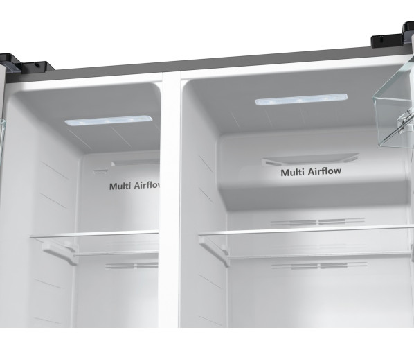 Hisense RS711N4ACE side-by-side koelkast - rvs-look