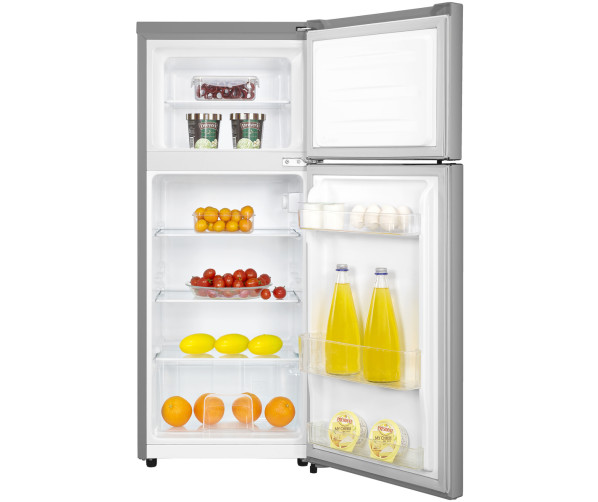Hisense RT156D4AGF koelkast rvs-look - dubbeldeurs - 118 cm. hoog