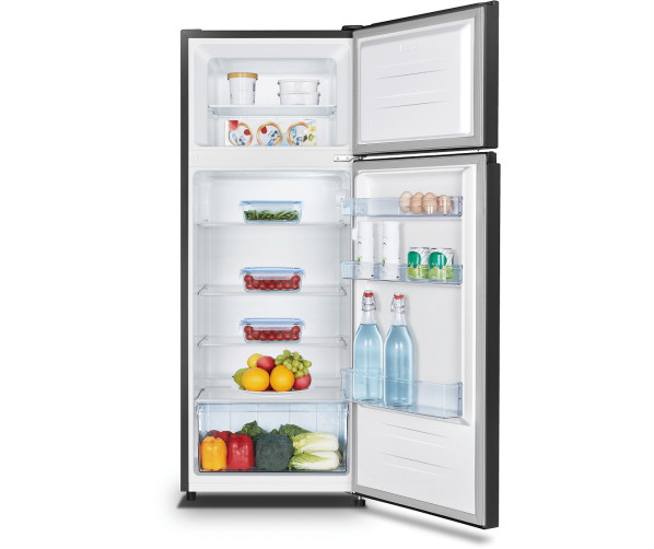 Hisense RT267D4AB1 dubbeldeurs koelkast - zwart - 143 cm. hoog