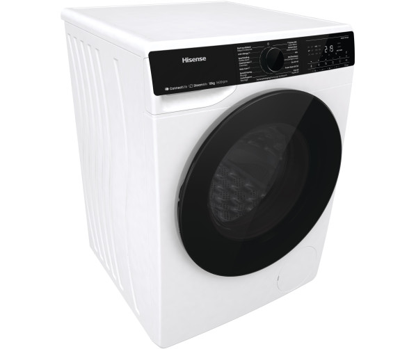 Hisense WF5V163BW wasmachine met wifi, stoomfunctie en 1600 toeren