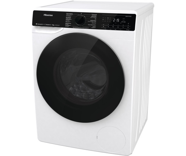 Hisense WF5V163BW wasmachine met wifi, stoomfunctie en 1600 toeren