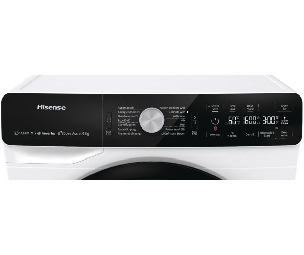 Hisense WFGA901619VMQ wasmachine met AutoDose