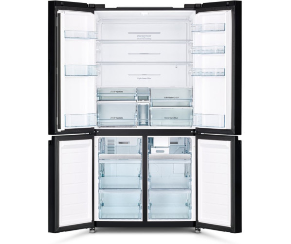 Hitachi R-WB640PRU1 side-by-side koelkast - zwart glas