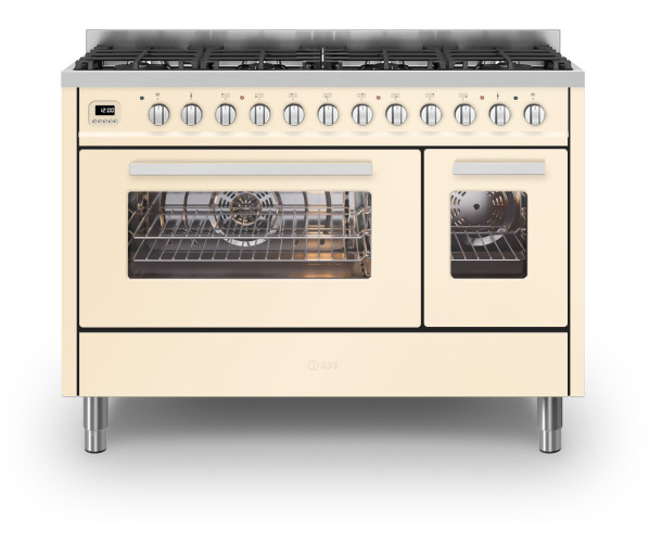 Ilve L128WMP/AW fornuis antiek wit - 120 cm. breed