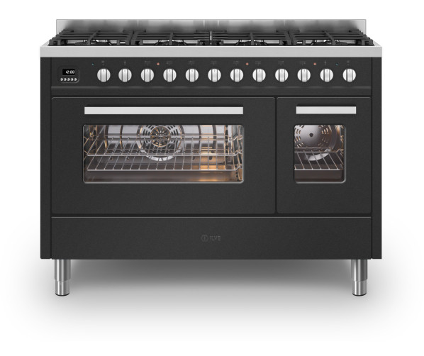 Ilve L128WMP/MG fornuis mat grafiet - 120 cm. breed