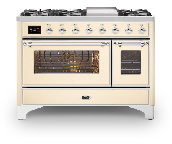 Ilve M12FDNE3/AW fornuis - antiek wit - 120 cm. breed