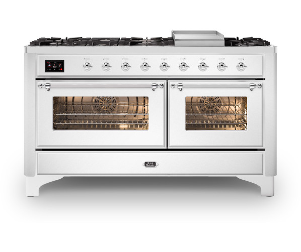 Ilve M15FDNE3/AW fornuis - antiek wit - 150cm. breed