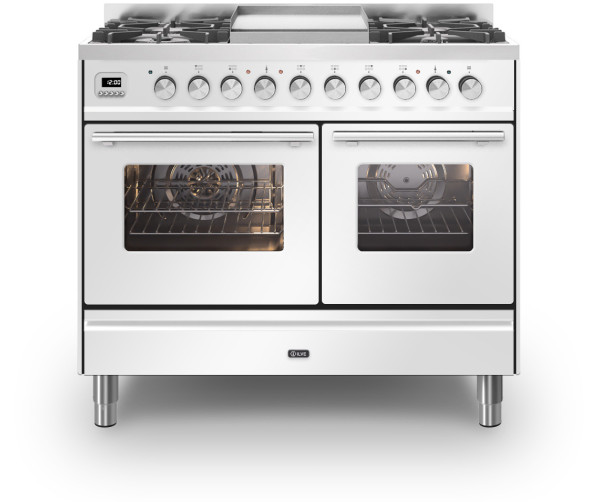 Ilve PD10FWE3/WH fornuis wit - 100 cm. breed