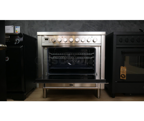 Ilve PI09WE3/SS fornuis inductie rvs - 90 cm. breed
