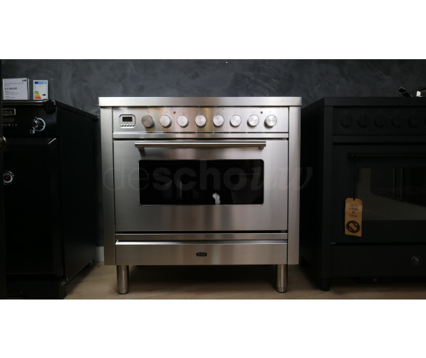 Ilve PI09WE3/SS fornuis inductie rvs - 90 cm. breed
