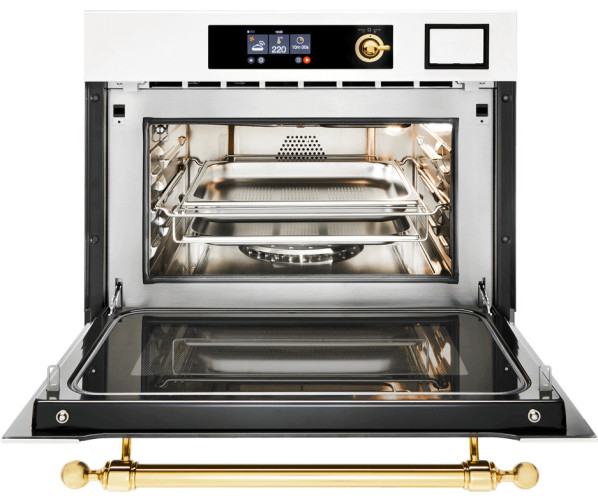 Ilve 645SNHSW/MGC combi-stoomoven met magnetron inbouw grafiet