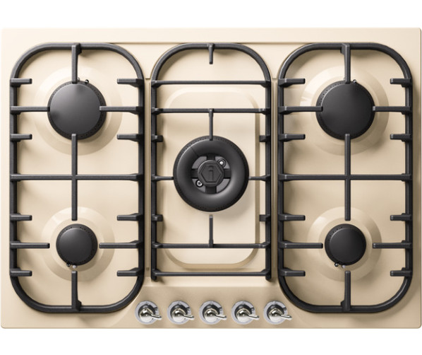 Ilve HCB70CN/AWC kookplaat inbouw antiek wit - 70 cm. breed