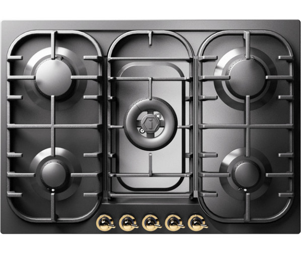 Ilve HCB70CN/MGG kookplaat inbouw grafiet - 70 cm. breed
