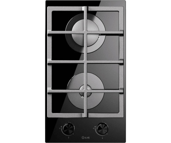 Ilve HCG30K/BK kookplaat inbouw zwart - 30 cm. breed