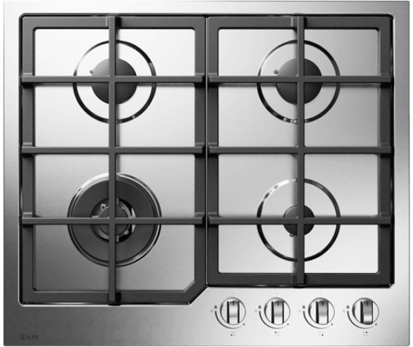 Ilve HCL60CK/SS inbouw kookplaatIlve HCL60CK/SS kookplaat inbouw rvs - 60 cm. breed