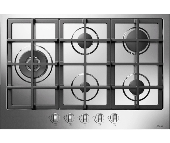 Ilve HCL75SCK/SS kookplaat inbouw rvs - 75 cm. breed