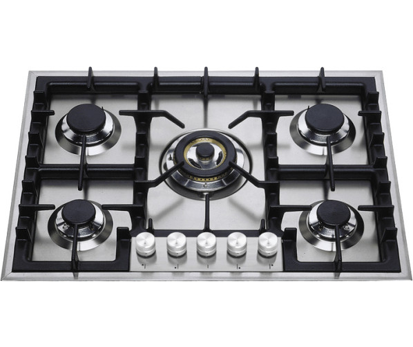 Ilve HP75C/SS kookplaat inbouw rvs - 75 cm. breed