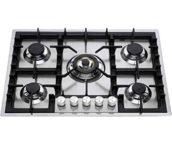 Ilve HPT75D/SS kookplaat inbouw rvs - 75 cm. breed