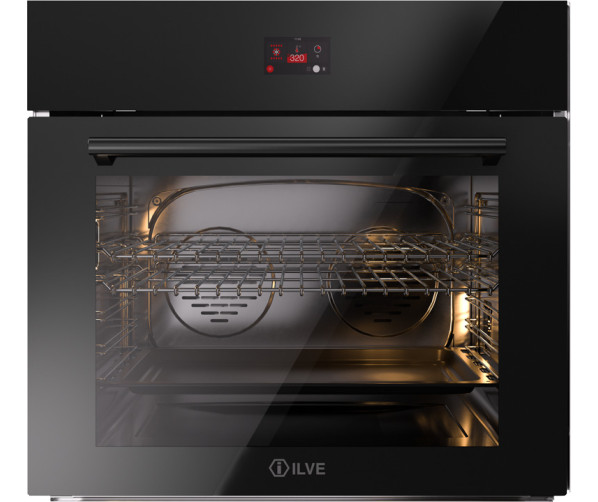 Ilve OV30STCT3/BK oven inbouw zwart - 76 cm. breed