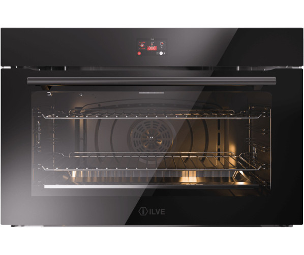 ILVE OV91STCT3/BK inbouw oven zwart - 90 cm. breed