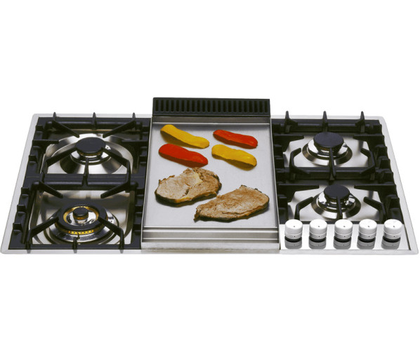 Ilve XLPT90FD/SS kookplaat inbouw rvs - 90 cm. breed