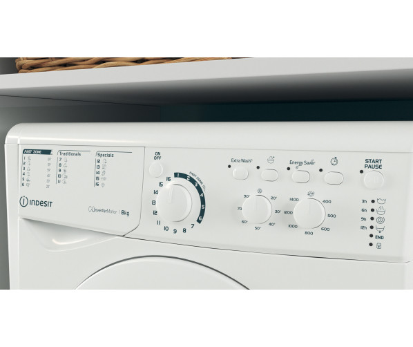 Indesit EWC 81483 W EU N wasmachine - outlet