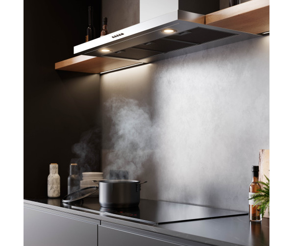 Inventum AKB9005RVS wand afzuigkap - 90 cm. - rvs