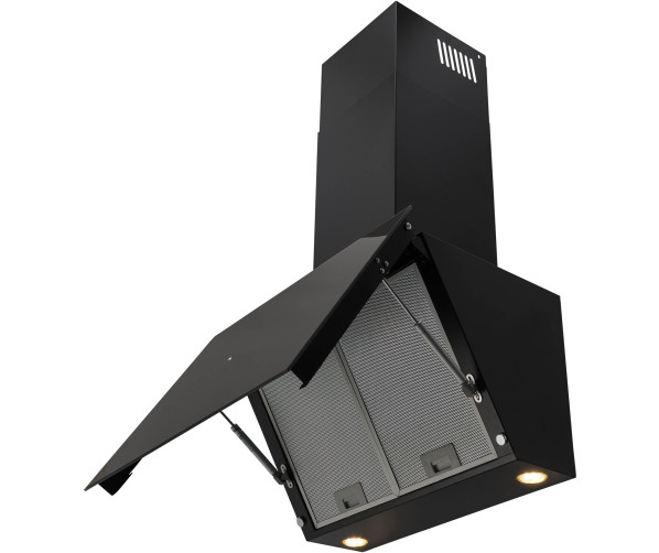 Inventum AKD6005ZWA schuine wand afzuigkap - 60 cm - zwart